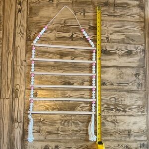 Beaded hair clip hanger